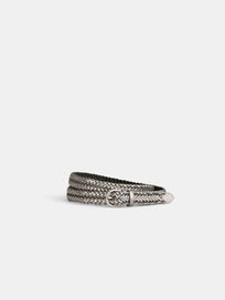 Dragon Diffusion Woven Leather Belt