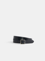 Maximum Henry Albert Slim Square Belt In Black