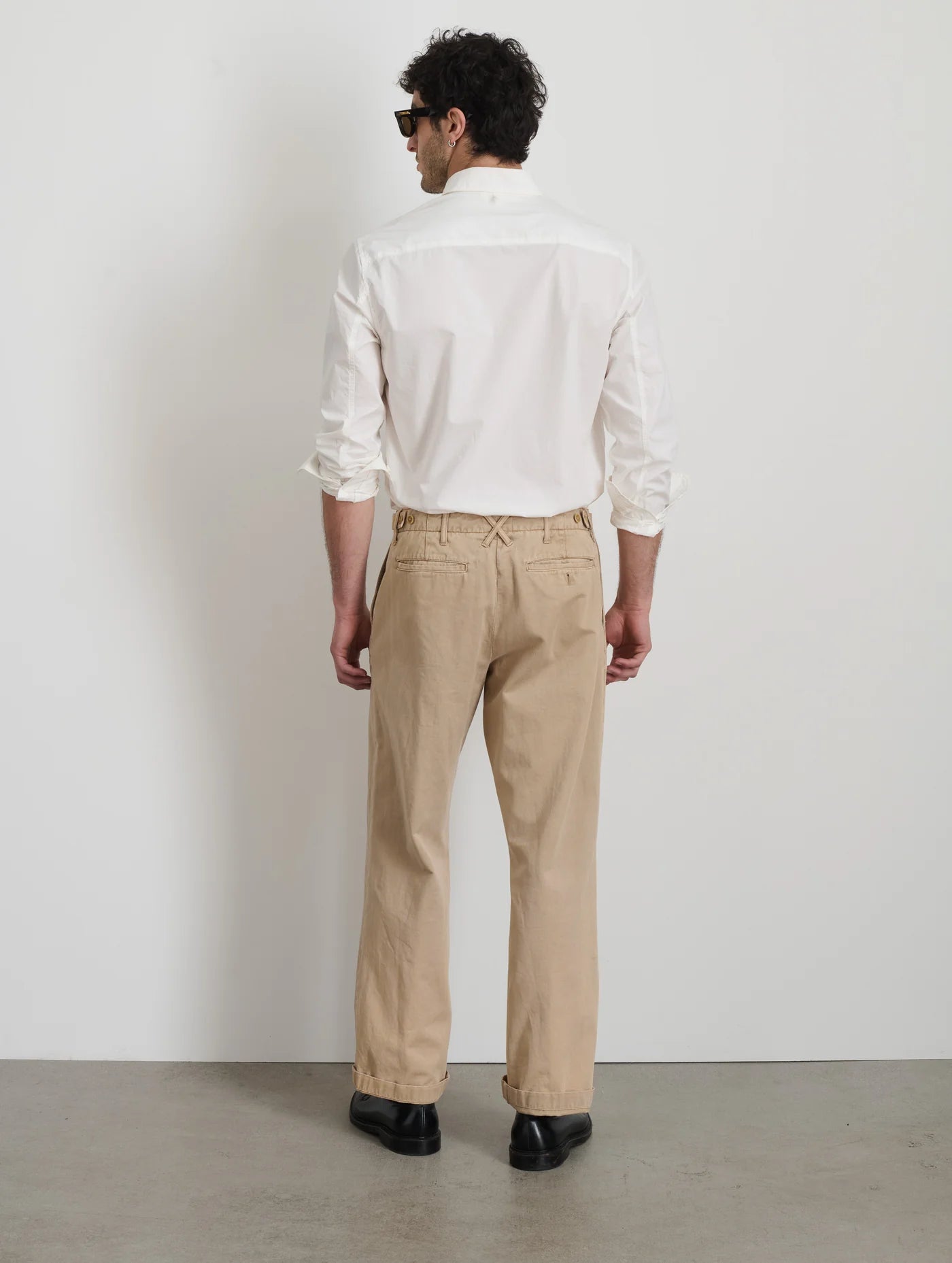 Mill Point Collar Shirt In Cotton Poplin
