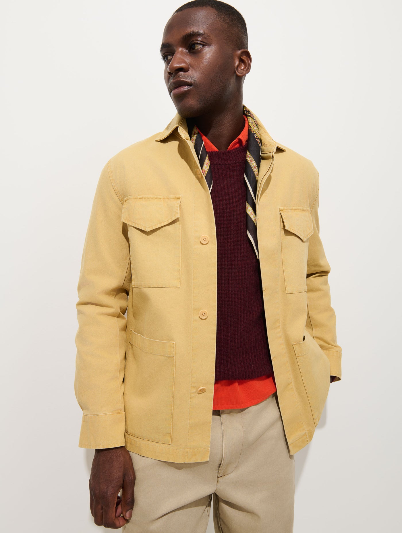 Garment Dyed Chore Jacket in Canvas