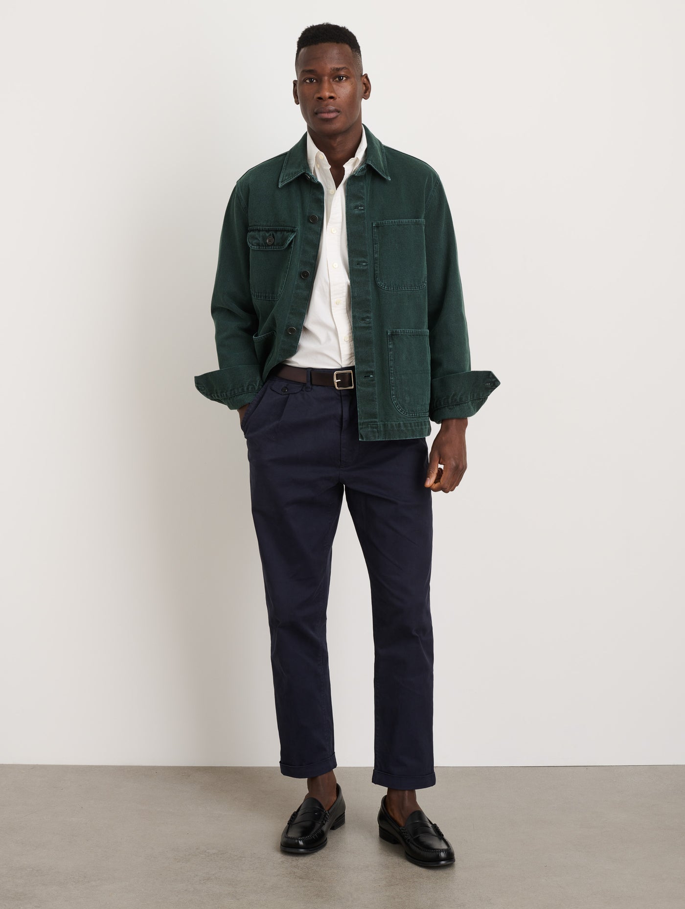 Standard Pleated Pant in Chino