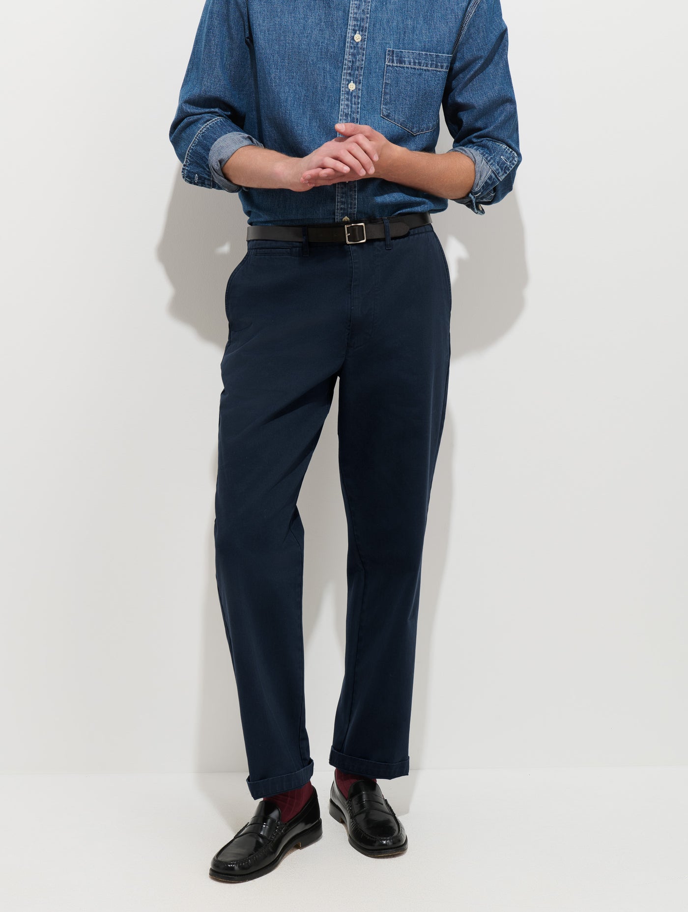 Flat Front Chino in Vintage Wash