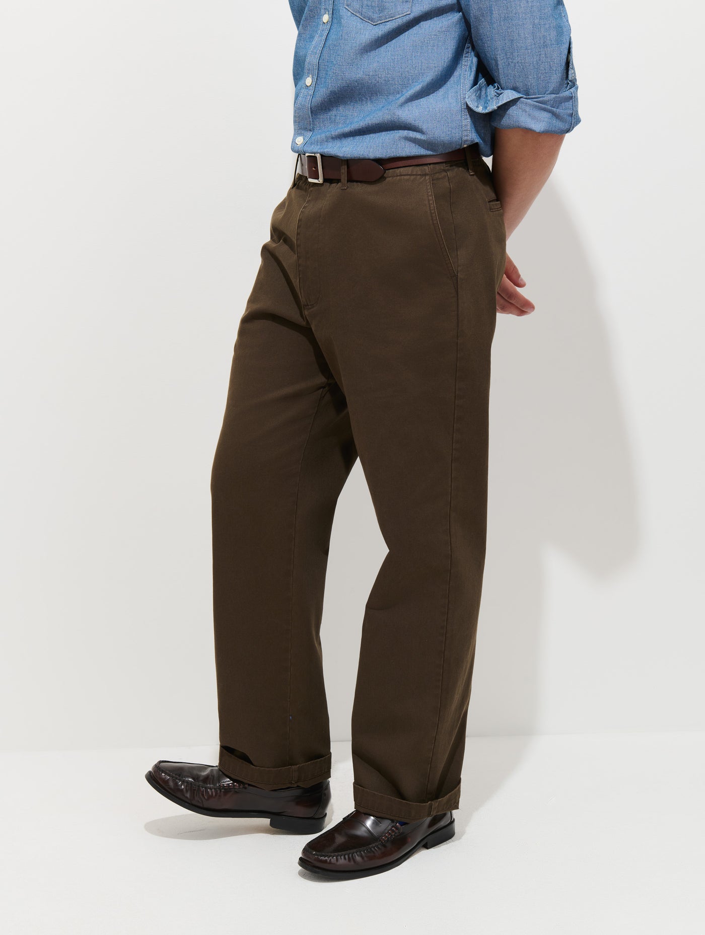 Flat Front Chino in Vintage Wash