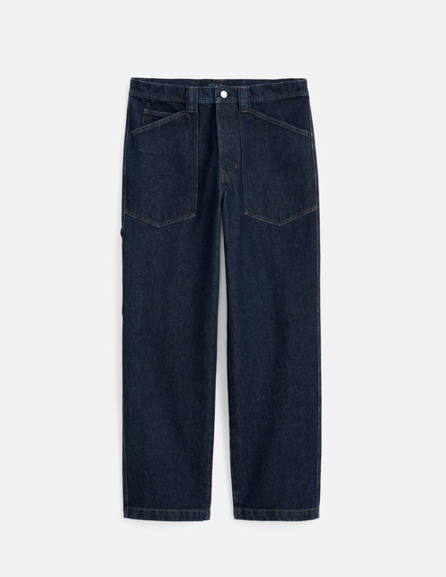Buckle Back Straight Leg Jean