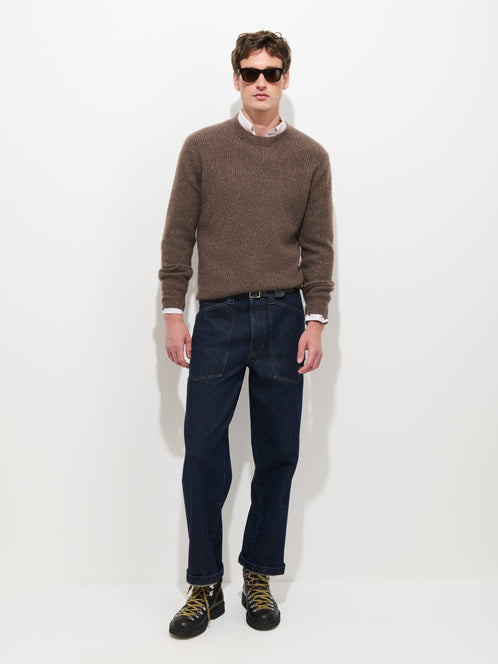 Buckle Back Straight Leg Jean