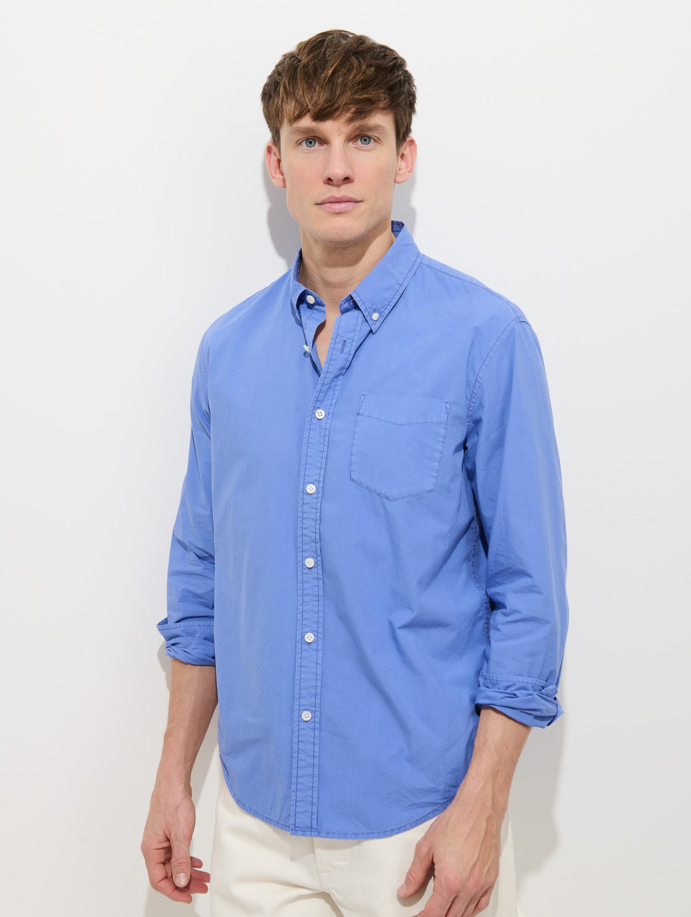 Mill Shirt In Cotton Poplin