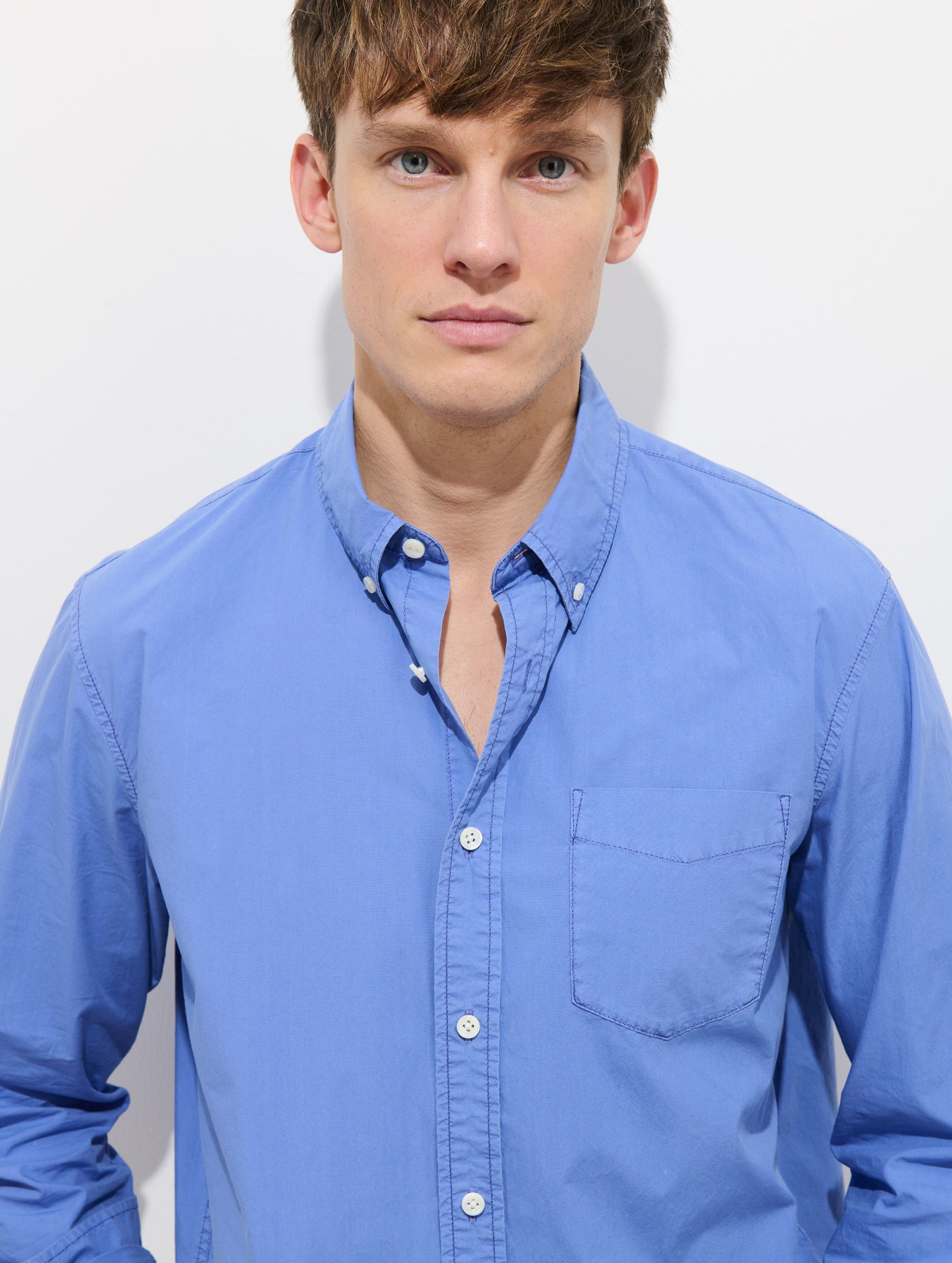 Mill Shirt In Cotton Poplin