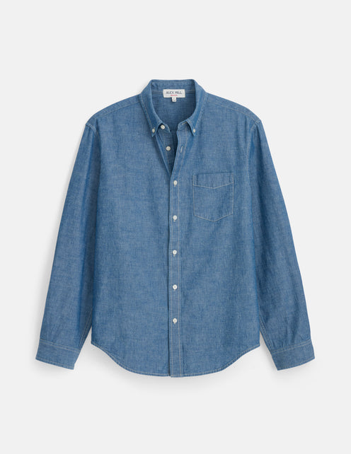 Mill Shirt in Washed Chambray