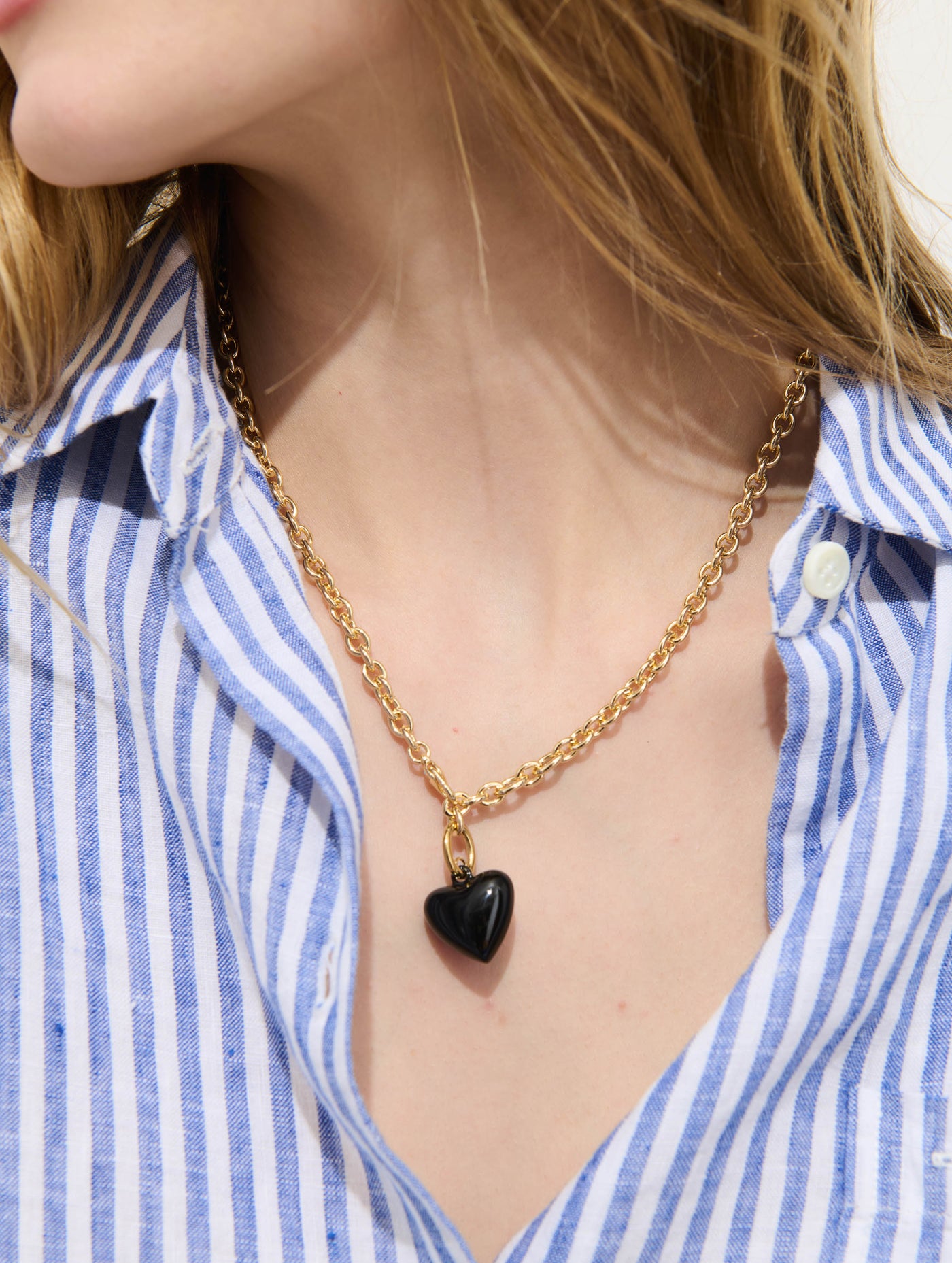 Roxanne Assoulin Mini Puffy Heart Necklace