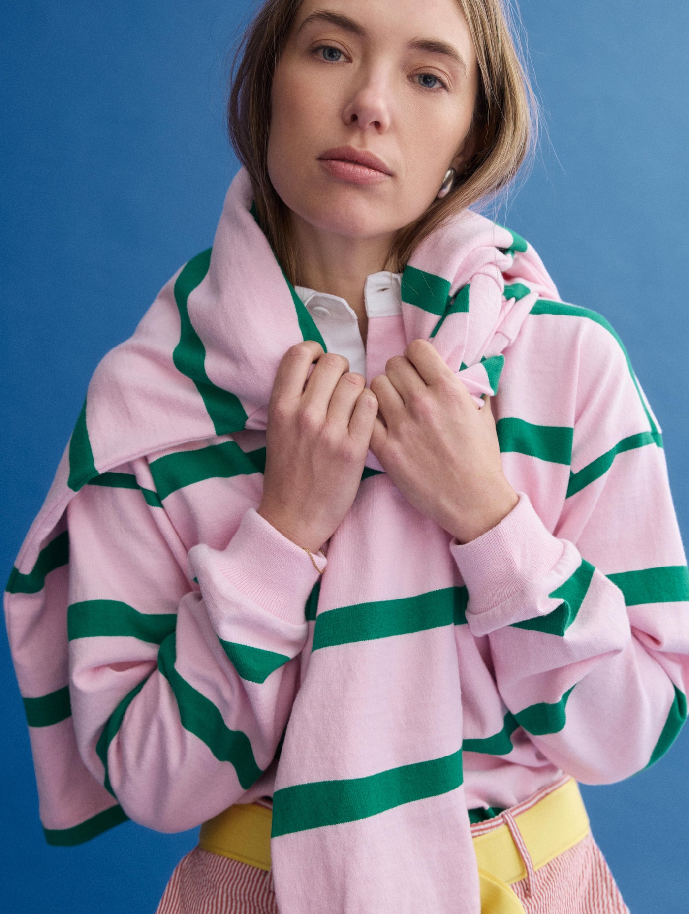 J.Press x Alex Mill Rugby Striped Shirt In Cotton