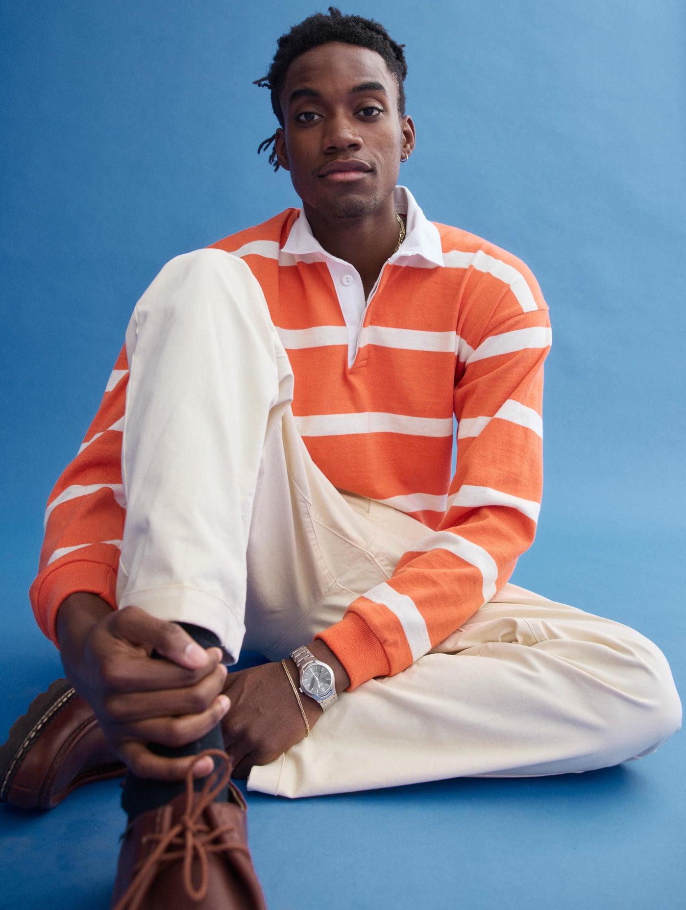 J.Press x Alex Mill Rugby Striped Shirt In Cotton