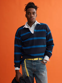 J.Press x Alex Mill Rugby Striped Shirt In Cotton