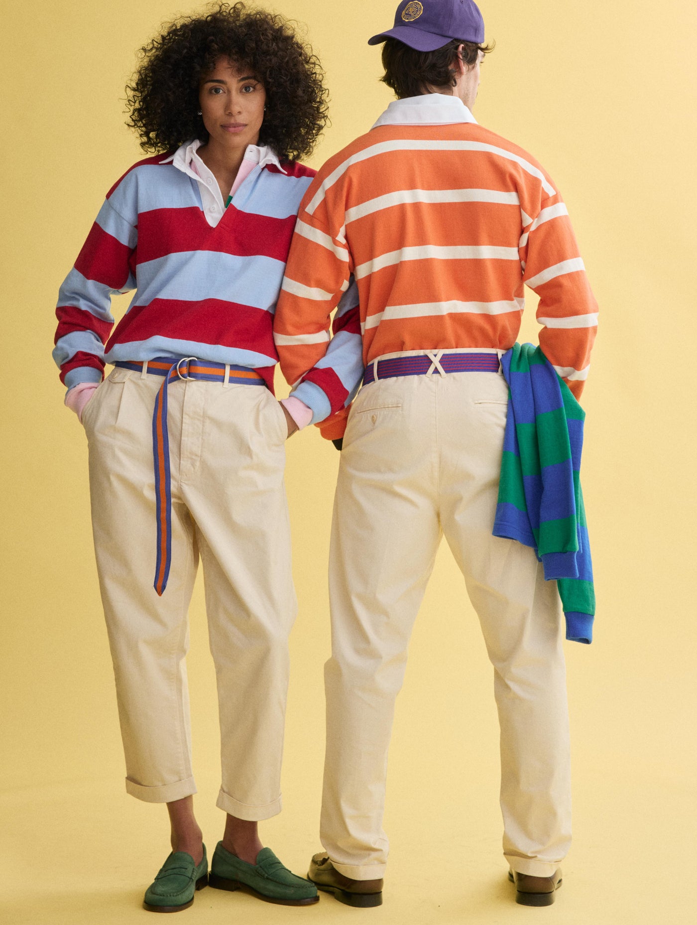 J.Press x Alex Mill Rugby Striped Shirt In Cotton