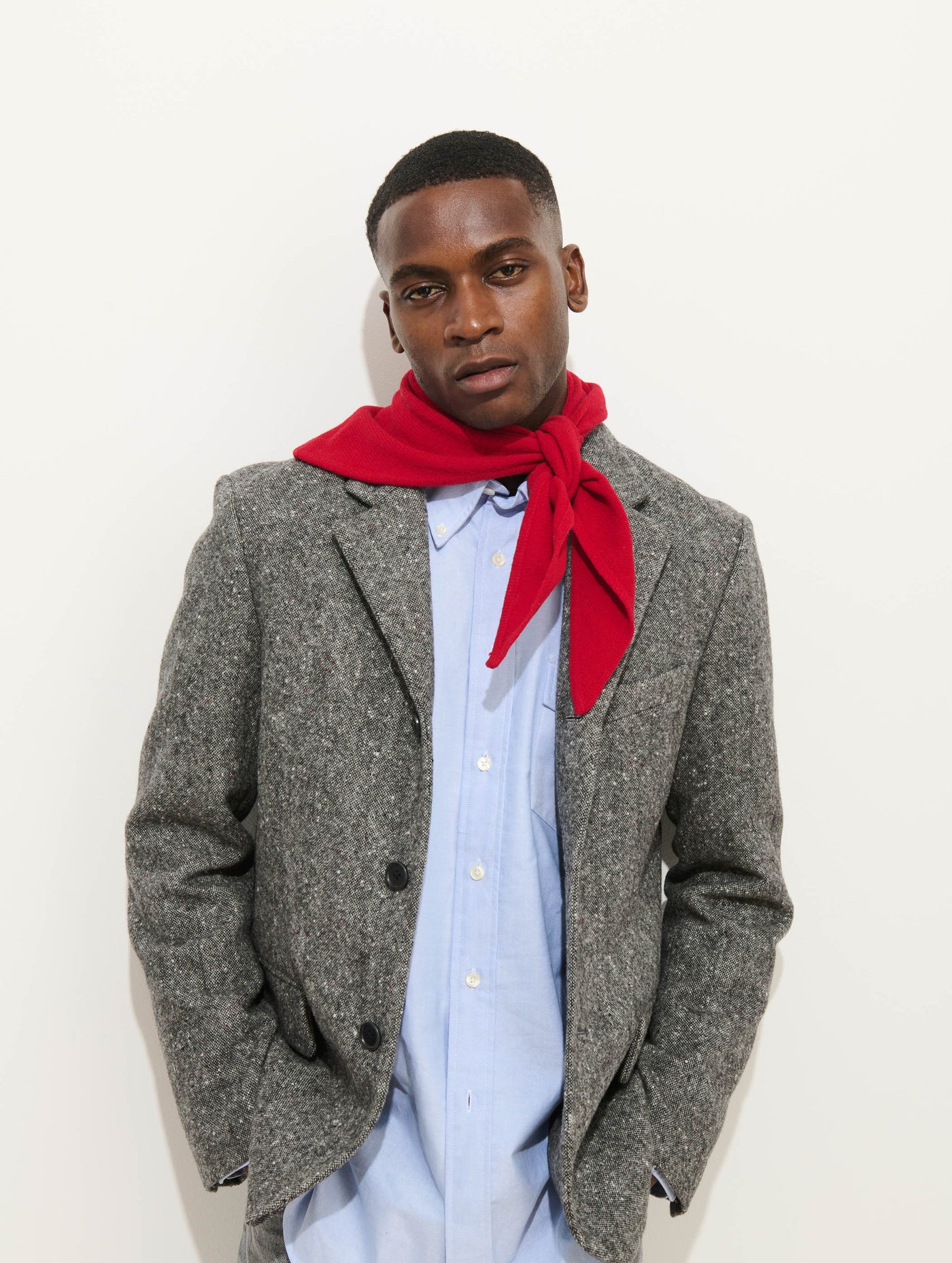 Flynn Handkerchief Scarf in Wool