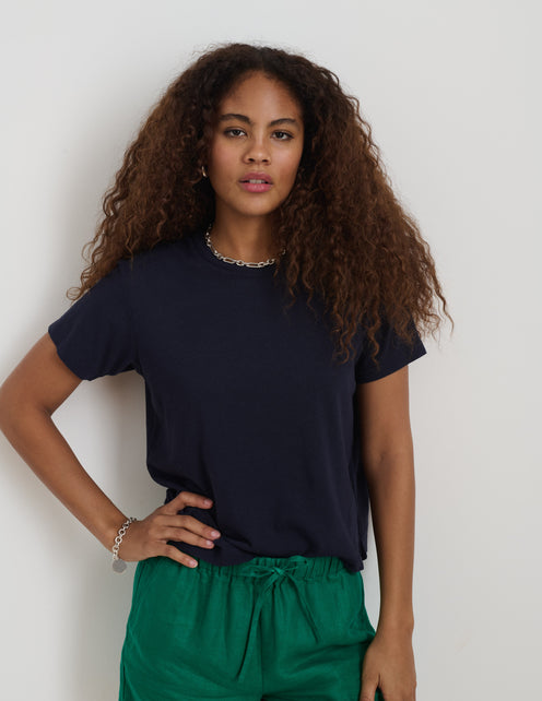 Garcon Tee In Linen Cotton