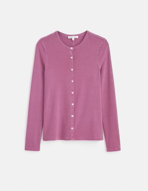 Scout Cardigan in Cotton Rib