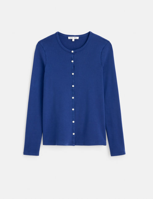 Scout Cardigan in Cotton Rib