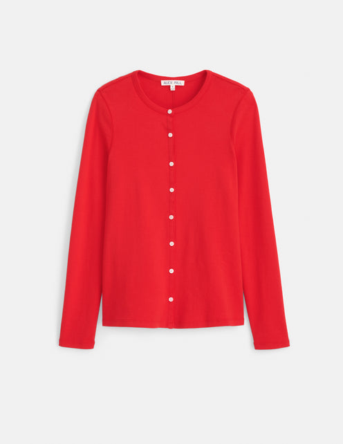 Scout Cardigan in Cotton Rib