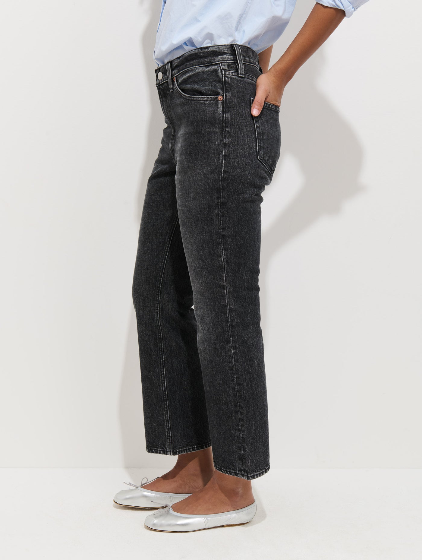 Bessette Mid Rise Boot Cut Cropped Jean