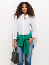 Chantilly Ruffle Shirt In Cotton Voile