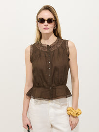 Collette Top In Ramie