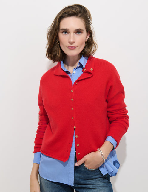 Taylor Cardigan in Washed Cashmere
