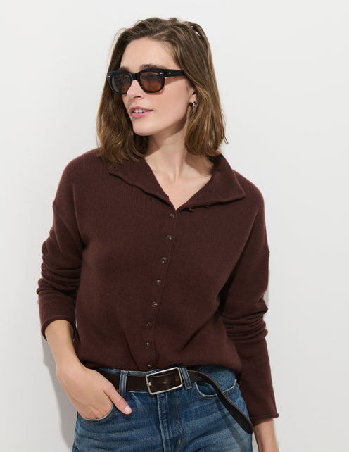 Taylor Cardigan in Washed Cashmere