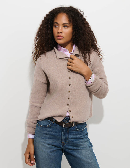 Taylor Cardigan in Washed Cashmere