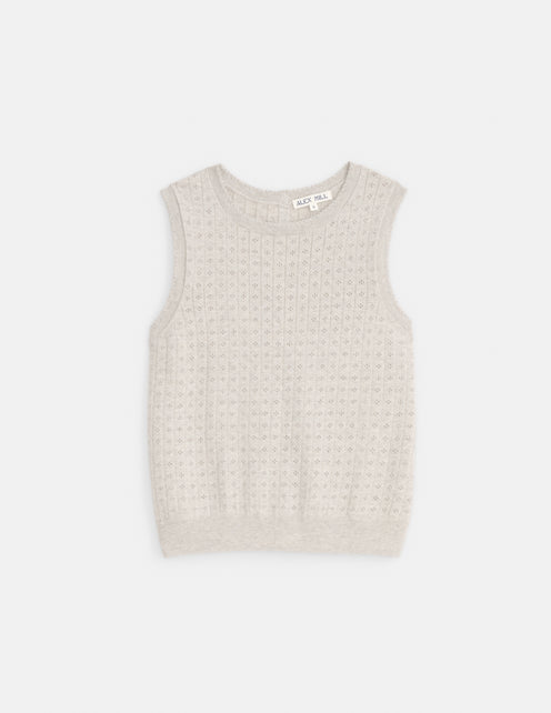 Odette Sweater Tank In Cotton Cashmere