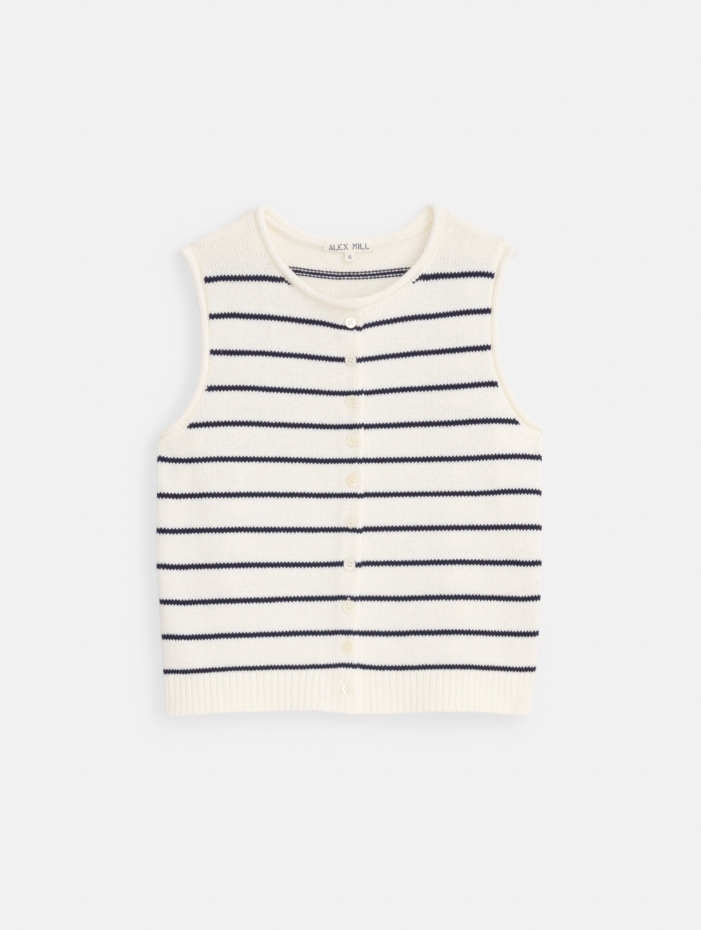 Taylor Striped Vest in Cotton
