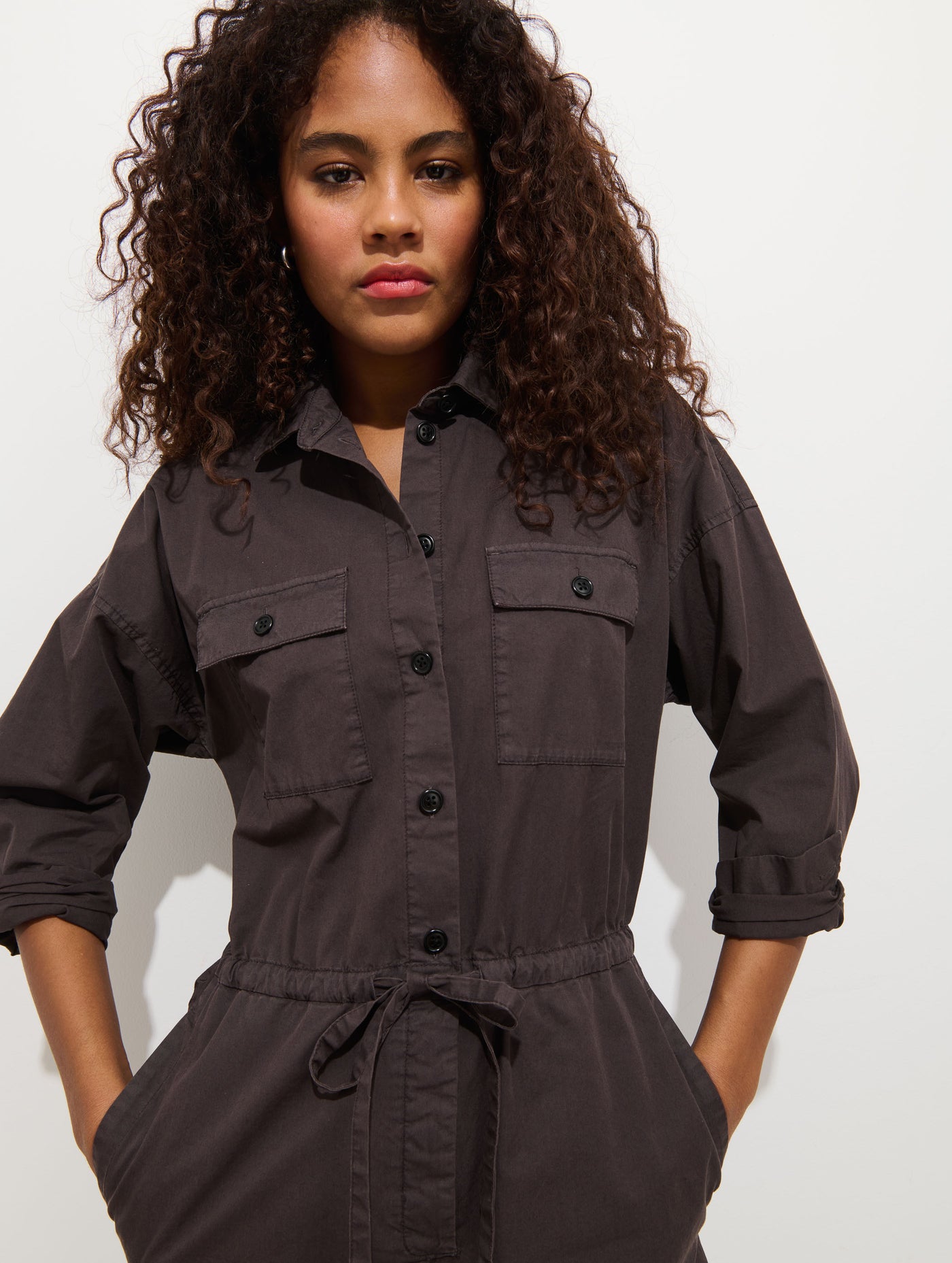 Delancey Jumpsuit In Lightweight Twill