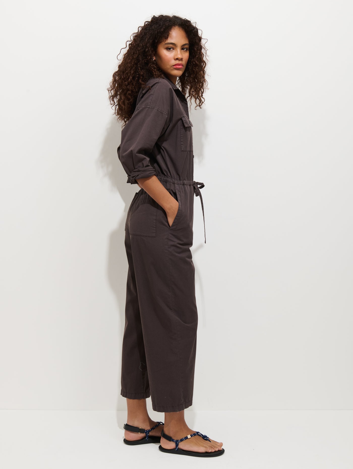 Delancey Jumpsuit In Lightweight Twill
