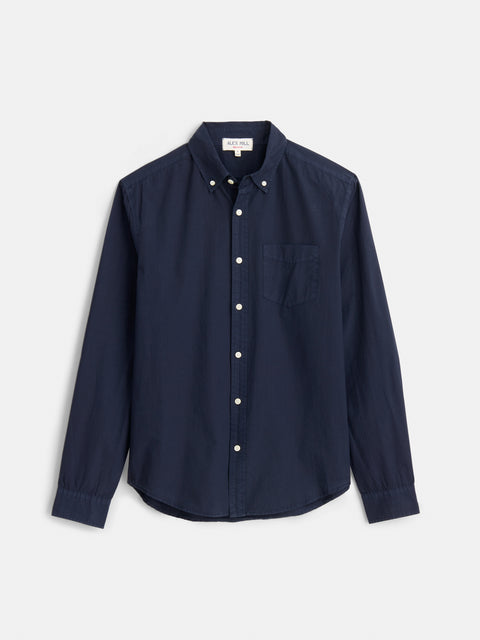 Mill Point Collar Shirt In Cotton Poplin